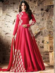 Buy Jennifer Winget Red Color Pure Silk Party Wear Anarkali Kameez In Uk Usa And Canada Anarkali Dress Dresses Party Wear
