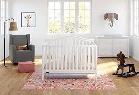 Graco Solano 4 In 1 Convertible Crib With Mattress White Converts To Toddler Bed Day Bed Or Full Bed T Convertible Crib White Convertible Crib Premium Mattress