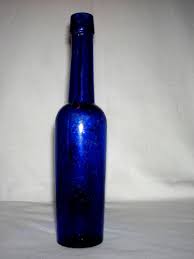 Cobalt Blue Castor Oil Bottle 5oz