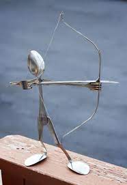 Awesome Little Guy Cutlery Art Scrap Metal Art Welding Art