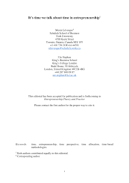 Klik daftar dan isi data diri dengan. Pdf It S Time We Talk About Time In Entrepreneurship