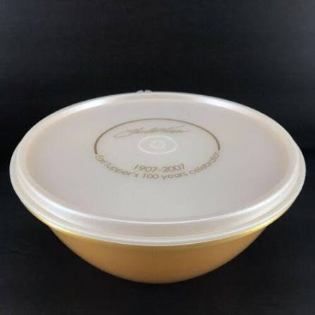 Tupperware Wonderlier Bowl Sparkle Gold 6 Cup 'Earl Tupper 100 Years' #235 New | #3847345008