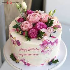 Here you will find all types of happy birthday cakes wishes with name on photo and you can send it to your loved ones without any hassle. Free Download Happy Birthday Cake With Name Edit Enamewishes