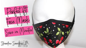 See how this face mask fits in the video below! The Perfect Fit Face Mask Comfy Sews In 5 Minutes Youtube