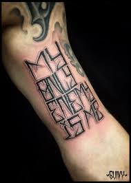 See what public enemy tattoo (publicenemytat) has discovered on pinterest, the world's biggest collection of ideas. Guivy Lettering Sayings My Only Enemy Is Me
