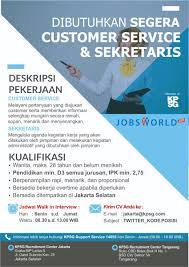 We did not find results for: Talent Source Kpsg ×'×˜×•×•×™×˜×¨ Lowongan Kerja Sekretaris Cs Penempatan Jabodetabek Karir Sekretaris Customerservice Lowongankerja Jabodetabek Https T Co Pk3pareis7