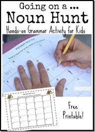 Grammar Activity For Kids Going On A Noun Hunt