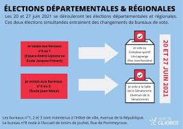 Ce sont bien deux scrutins qui sont organisés en france ce dimanche 20 juin 2021 : Changements De Bureaux De Vote Elections Departementales Et Regionales Ville De Gueret Site Officiel