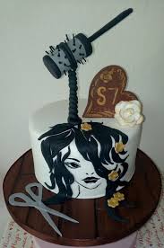 Hairdresser Birthday Cake By Artdolce Cake Design Hairdresser Cake Cosmetology Cake Cake