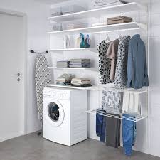 Boaxel 2 Elemente Weiss Ikea Deutschland Laundry Room Layouts Laundry Room Inspiration Laundry Room Storage