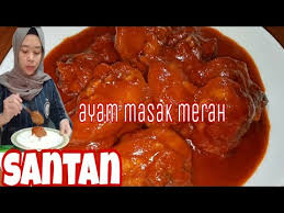 Masak ayam bersama santan yang telah dicampur bumbu tadi. Resepi Mudah Ayam Masak Merah Santan Youtube