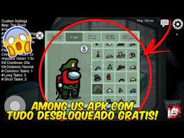 Saiu Among Us Apk Mod Com Todas Skins Pets Chapeus Gratis Youtube