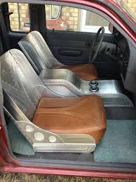 Wow But What About The Rest Of The Truck Lol Custom Car Interior Bomber Seats Truck Interior
