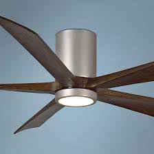 60 Matthews Irene 5hlk Nickel Hugger Led Ceiling Fan 47g84 Lamps Plus Led Ceiling Fan Ceiling Fan Bedroom Lighting