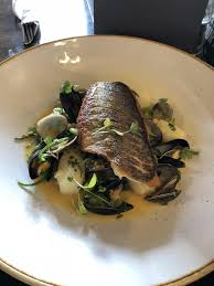 Pan Fried Sea Bream With Mussels Clams Samphire And Potatoes In A Shrimp Butter Sauce Seafood Dinner Recipes Mussels Recipe Party Food Dishes