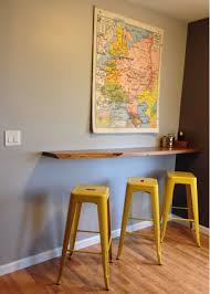 Floating Breakfast Bar Wall Mounted Breakfast Bar Kitchen Bar Table Basement Living Rooms Wall Mounted Bar