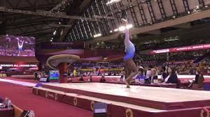 There are currently four elements in the women's artistic gymnastics code of points named after american gymnast simone biles: Simone Biles Vault 2018 World Championships Women S All Around Youtube