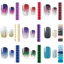 Color street is a company that offers dozens of different nail stickers made of 100 percent nail polish. Buy Macute Nail Polish Strips Color Street Nail Art Stickers 9 Sheets Full Wraps Pure Color Shine Adhesive Nail Decals Nail Art Tips False Nail Design Manicure Designs For Women Girls Fingernails