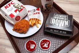 How can we make an indulgent burger like kfc zinger double down appealing when healthy living is on the rise? Kfc Zinger Double Down In Malaysia All Meat No Bun