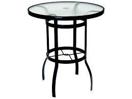 Discover the best patio bar tables in best sellers. Woodard Aluminum Deluxe 36 Wide Round Obscure Glass Top Bar Height Table With Umbrella Hole Wr826536w