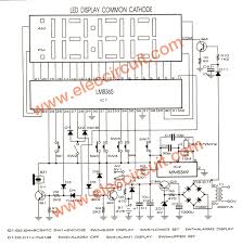 Analog led clock circuit at89c2051p. Lm8365 Digital Clock Circuit Board Eleccircuit Com