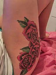 Hip Red Rose Tattoo Gul Dovmesi Kalca Gul Dovmeleri Tattoo Guller