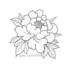 If you come to japan, you should definitely know the meaning of japanese flowers when you see them! Peony Tattoo Flash Linedrawing Flower Drawing Flower Tattoo Japanese Flower Tattoo
