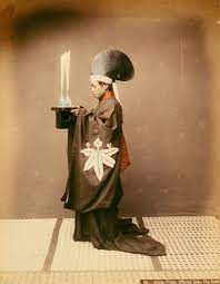 Japan Shinto Priest End Of 19th Century Fotografii Svyashennik Yaponiya