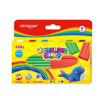 Keyroad Colored Modeling Clay – 180g Box of 12 Sticks – Model KR972524