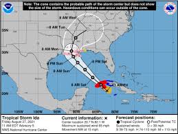 The national hurricane center predicted ida would strengthen into an extremely dangerous category 4 hurricane, with top winds of 140 mph (225 kph) before making landfall along the u.s. 6gxbssz46uoevm