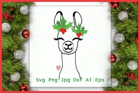 Download Llama Santa Hat Svg File Llama Svg Graphic By Piggypiggysvg Creative Fabrica SVG Cut Files