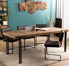 Tarifs exceptionnels, plusieurs matières disponibles. Table A Manger Industrielle Teck Recycle 200x90 Swing Tables A Manger Pier Import