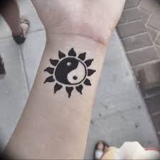 Attractive yang tattoo on wrist. Photo Yin Yang Wrist Tattoo 15 07 2019 031 Yin Yang Wrist Tattoo Tattoovalue Net Tattoovalue Net