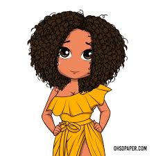 New Gif On Giphy Black Girl Cartoon Drawings Of Black Girls Black Women Art