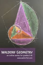 Waldorf Inspired Artistic Geometry An Online Program For Grades 5 8 Homeschool Math Golden Section Pythagor Math Art Geometry Lessons Geometric Drawing