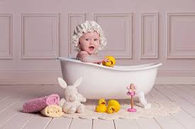 Imagine my surprise when i showed up to my first baby shower expecting that i'd be witnessing some kind of ritualistic bathing of a newborn, only to find that not a single baby was present? Cream Baby Mop Hat Baby Mop Cap Cream Sitter Hat Baby Etsy Baby Shower Cap Baby Photoshoot Baby Milk Bath
