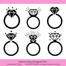 Diamant Ring Svg Diamond Monogram Frame Diamond Svg Etsy In 2021 Diamond Monogram Monogram Frame Svg