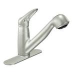 Moen 7570C Salora One-Handle Low Arc Pullout Kitchen Faucet