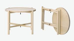The Tray Table By Hans Wegner Made By Pp Mobler The Table S Component Parts Are Easily Disassembled And Stored Round Wooden Coffee Table Foldable Coffee Table Furniture