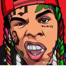 We hope you enjoy our growing collection of hd images to use as a background or home screen for your smartphone or please contact us if you want to publish a cartoon rapper wallpaper on our site. 6ix9ine Snicht49 S Instagram Profile Post Rapper Art Swag Cartoon Hip Hop Artwork