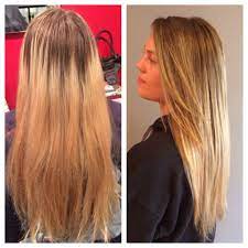 Before And After A Cost Effective Way To Blend In Old Blond To Grown Out Roots Bleached Hair Blonde Hair Makeup Hair
