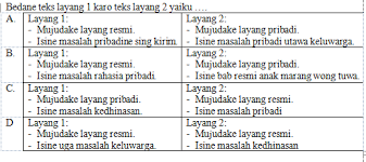 Jenise layang kiriman utawa layang iber iber ana 6 yaitu : Download Purwaka Basa Layang Ganep Yaiku Viral Hutomo