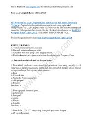 Maybe you would like to learn more about one of these? Contoh Soal Uas Geografi Kelas Xii Belajar Bareng