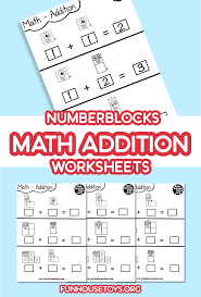 Design your own addition worksheet. Numberblocks Math Addition Printable Sheets Math Addition Worksheets Math Addition Math