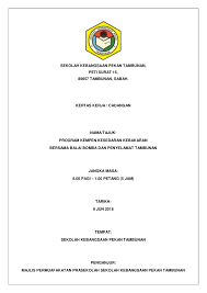 Sekolah kebangsaan sri tangkak, ledang, johor ( jba 9009 ) kertas kerja program demonstrasi latihan. Kertas Kerja Demonstrasi Latihan Kebakaran Page 001 Nurhikmah Syakirah Selamat