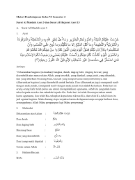 Σa = jumlah ayat yang menggunakan kata yang sama. Materi Pembelajaran Kelas Vi Semester 2 Almaidah Ayat 3 Docx