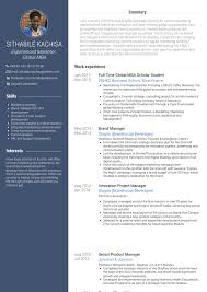 Download in a single click. Mba Resume Samples And Templates Visualcv