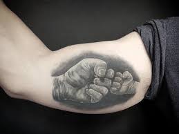 These tattoos represent the powerful bond shared by a father and his son. Xeniadorfman Father And Son Tattoo Thank You Adi Father Son Realism Black And Grey