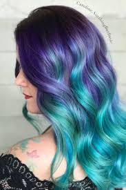 Having two shades on your hairdo also helps to make any style or haircut very detailed, and it the color design entails transitioning from a blend of purple and brown to a blonde hue to create a. 12 Mermaid Hair Color Ideas Amazing Mermaid Hairstyles For 2020