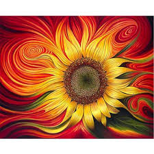 When you love nature and the beauty it provides through flowers, you'll want to see our pictures of. Fire Sunflower Paint By Numbers Kit Diy Value Picture